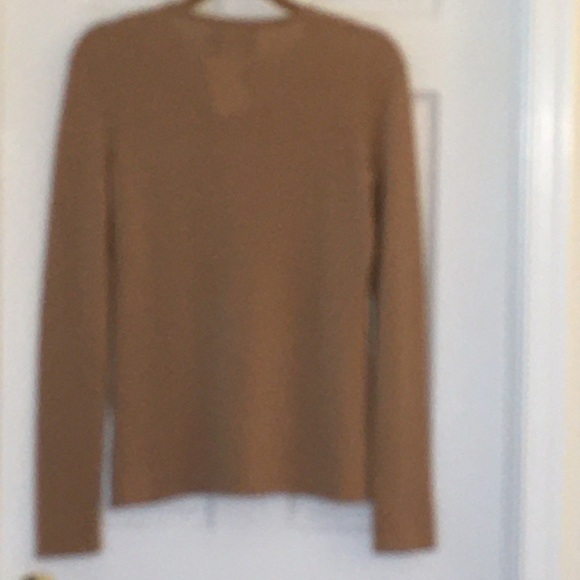 Fred by Fred Segal Camel Cashmere NWT Crew Neck - Picture 4 of 5